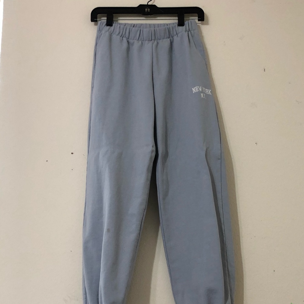 John Galt Light Blue Rosa Sweatpants Small